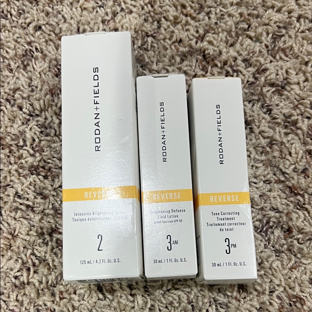 Rodan + Fields Reverse Suncare Trio - White and Yellow